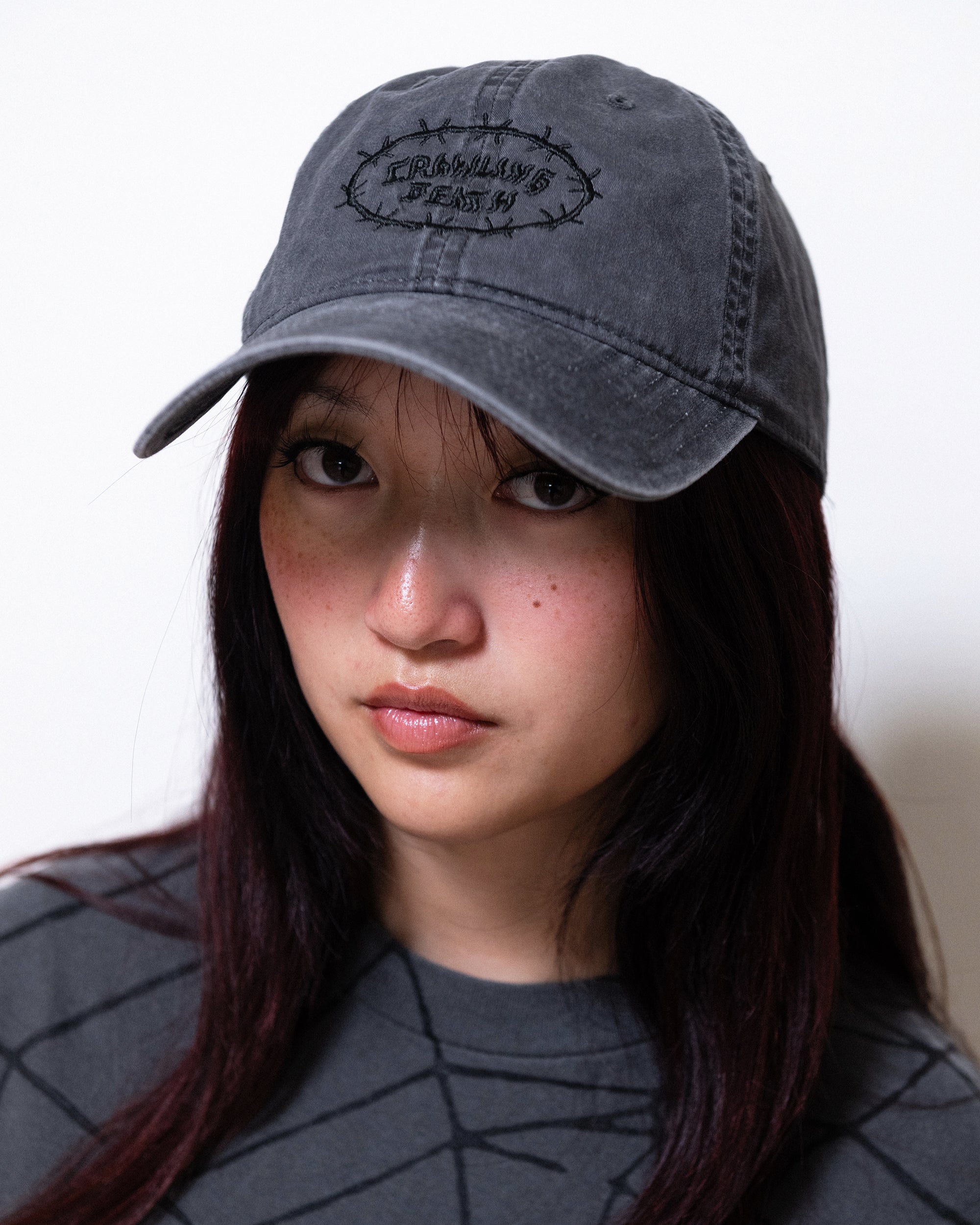 Barbed Logo Cap | Washed Black