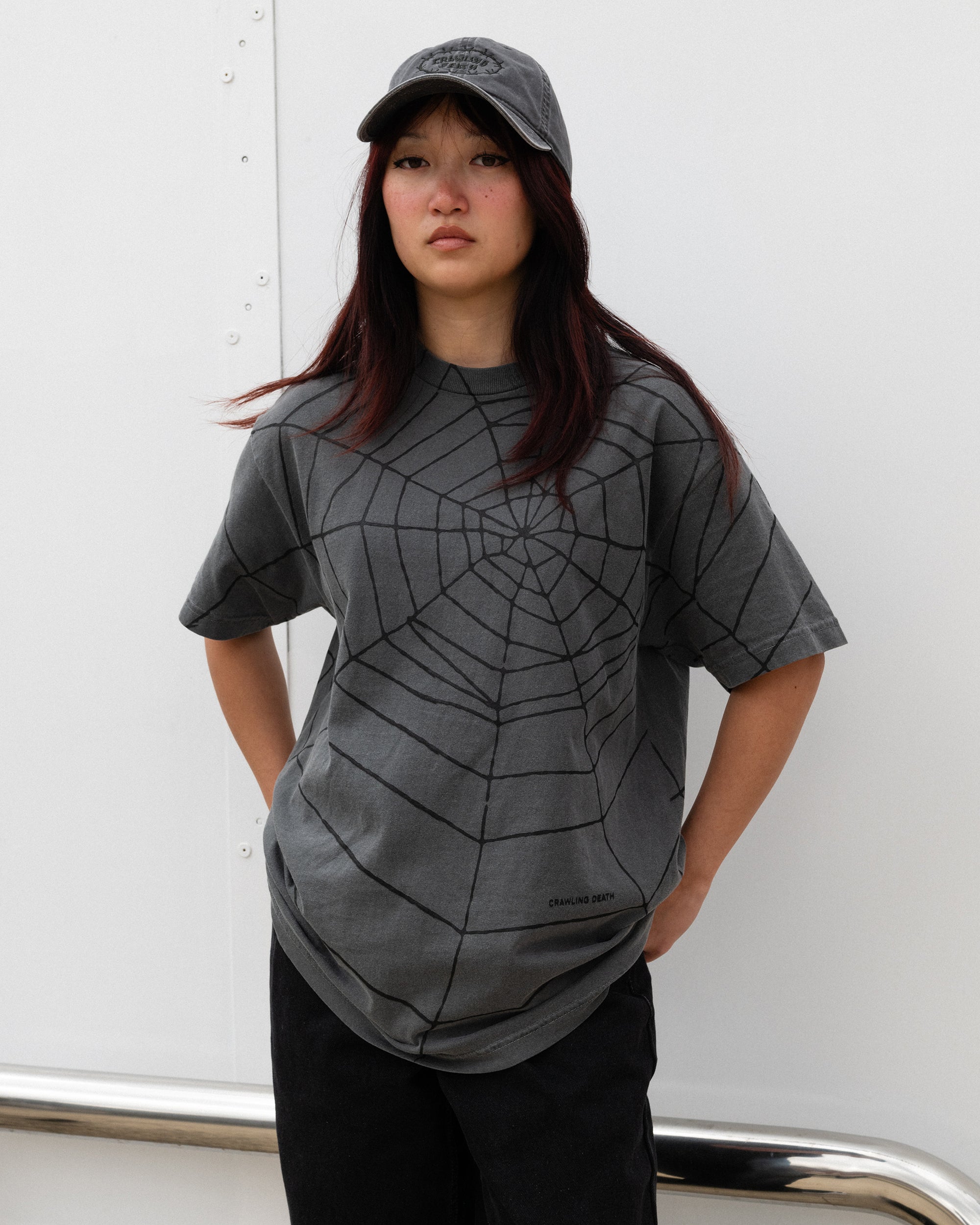 Big Web T-Shirt | Washed Black