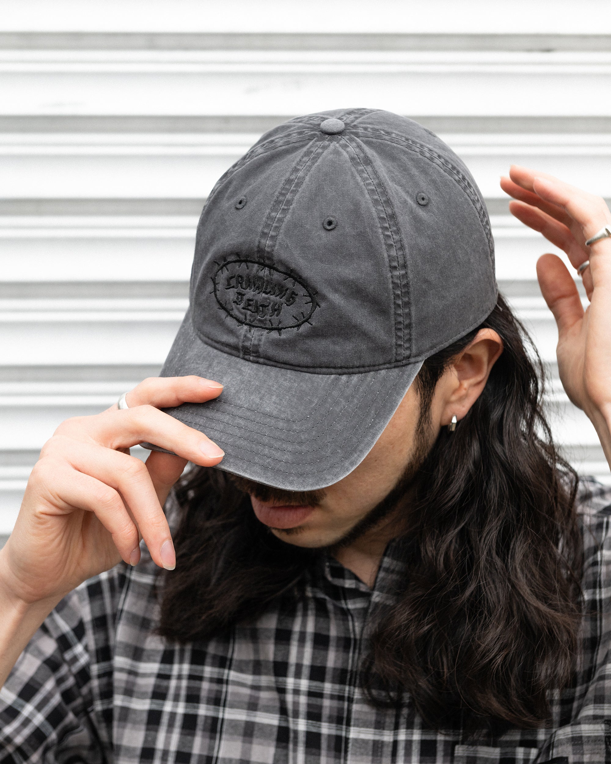 Barbed Logo Cap | Washed Black