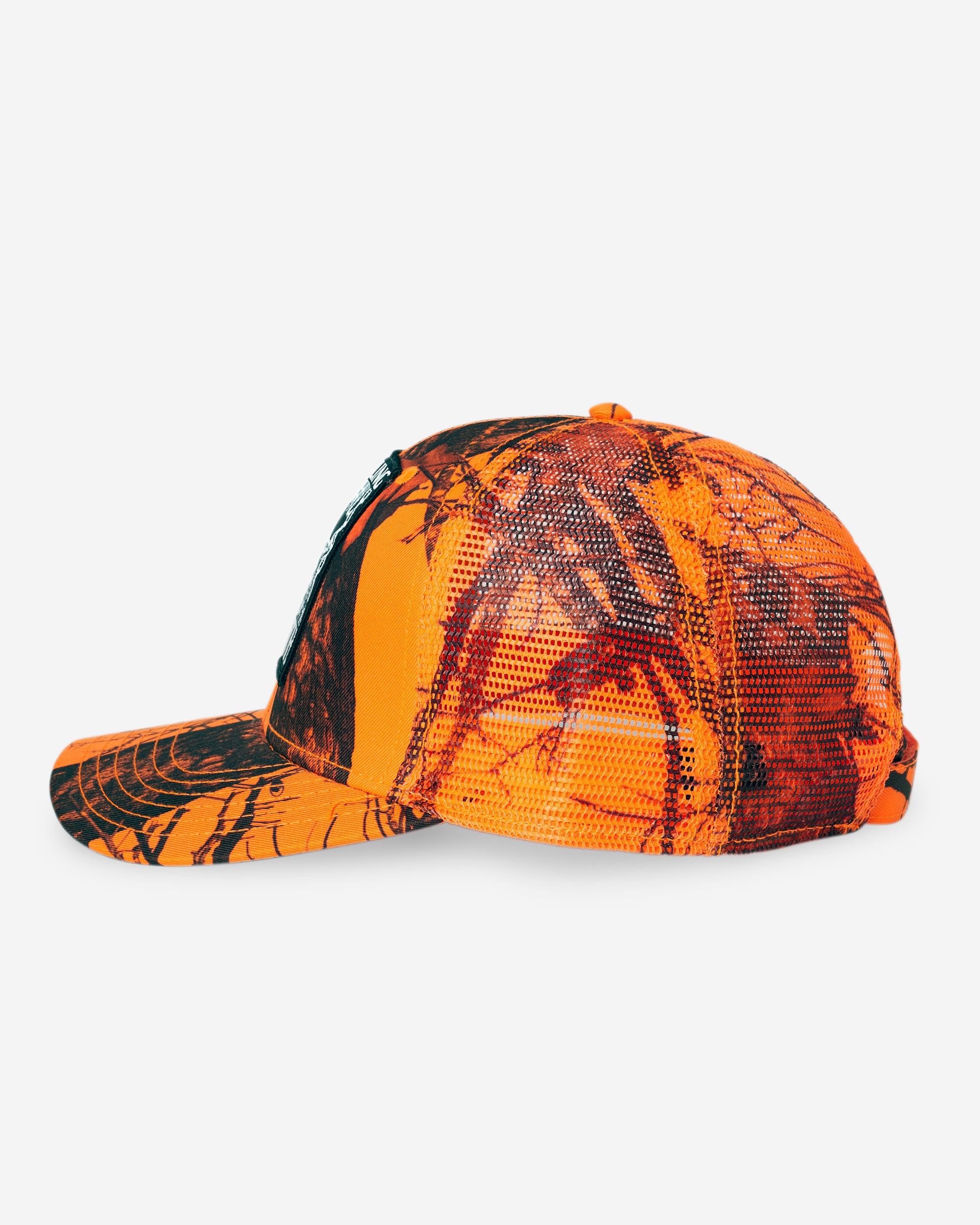 TV Skull Mesh Hat | Orange