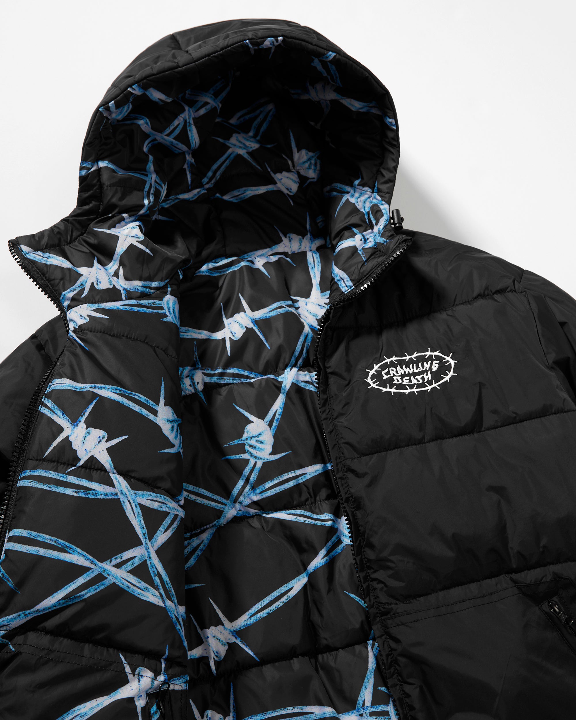 Barbed Wire Puffer Jacket