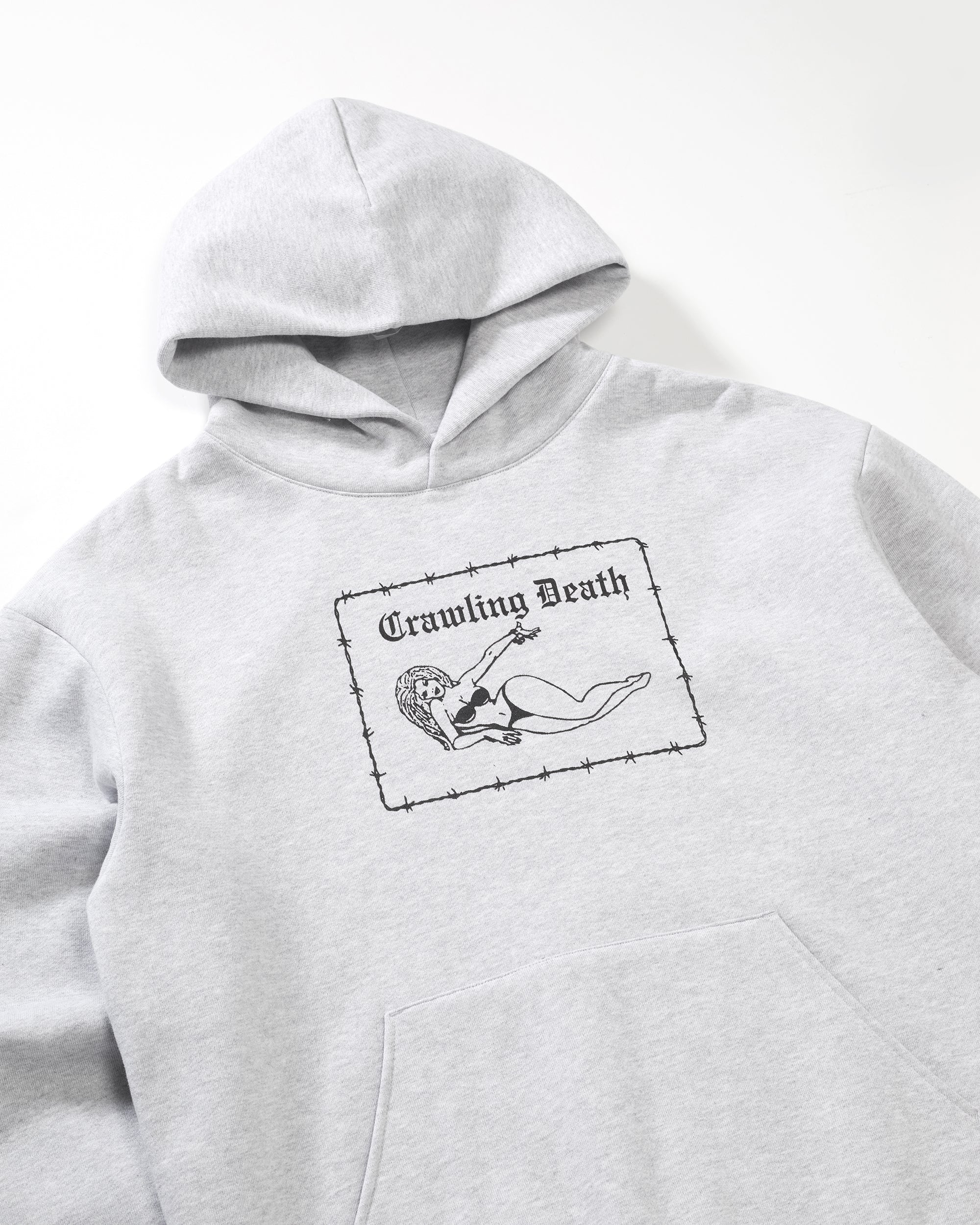 Barbed Girl Hood | Grey