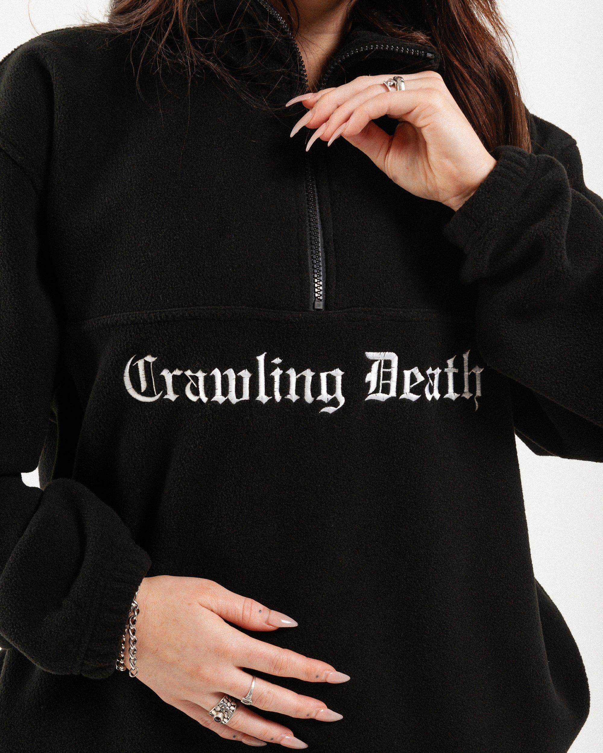Gothic Logo Polar Fleece | Black