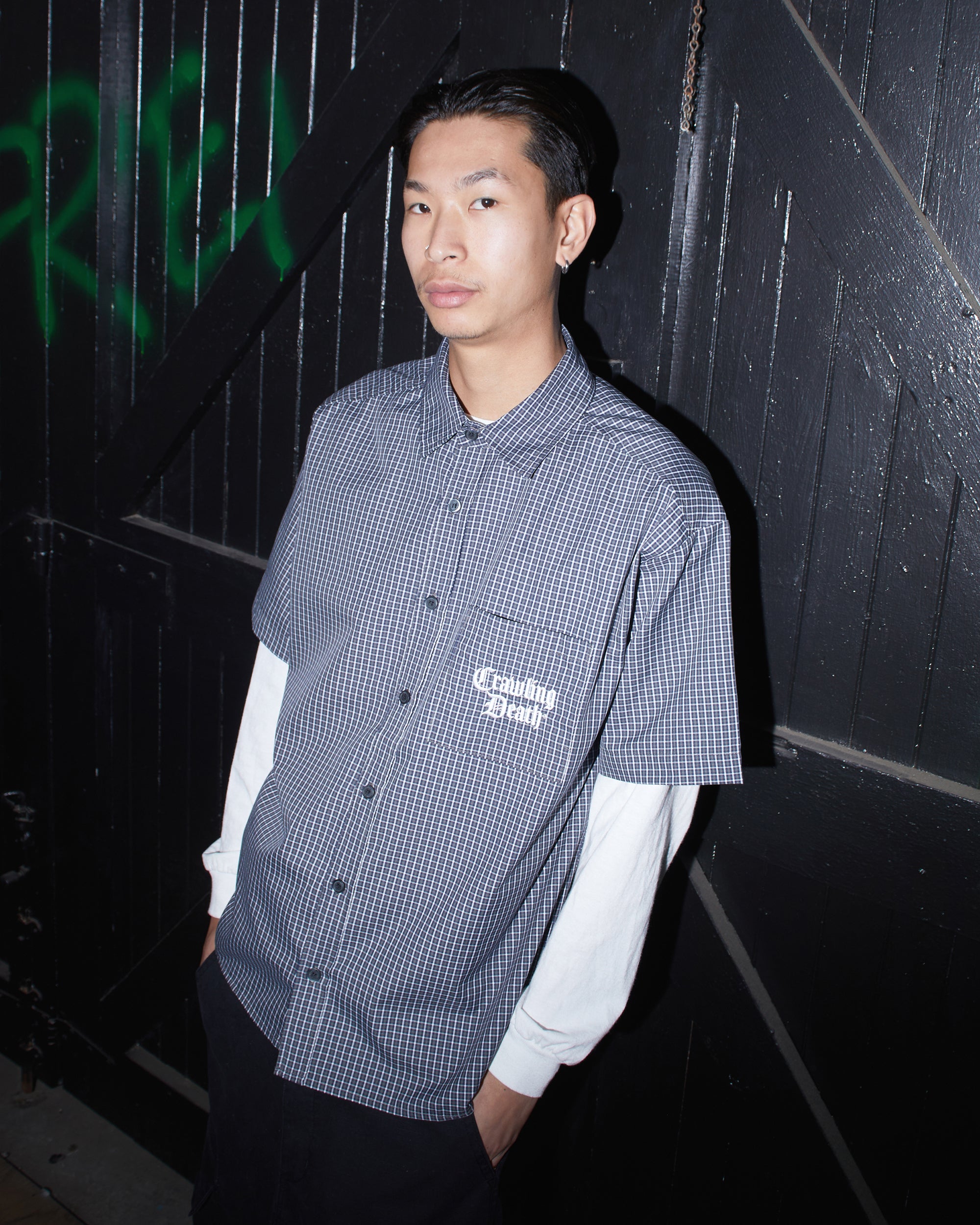 Crown logo Mini Check Shirt