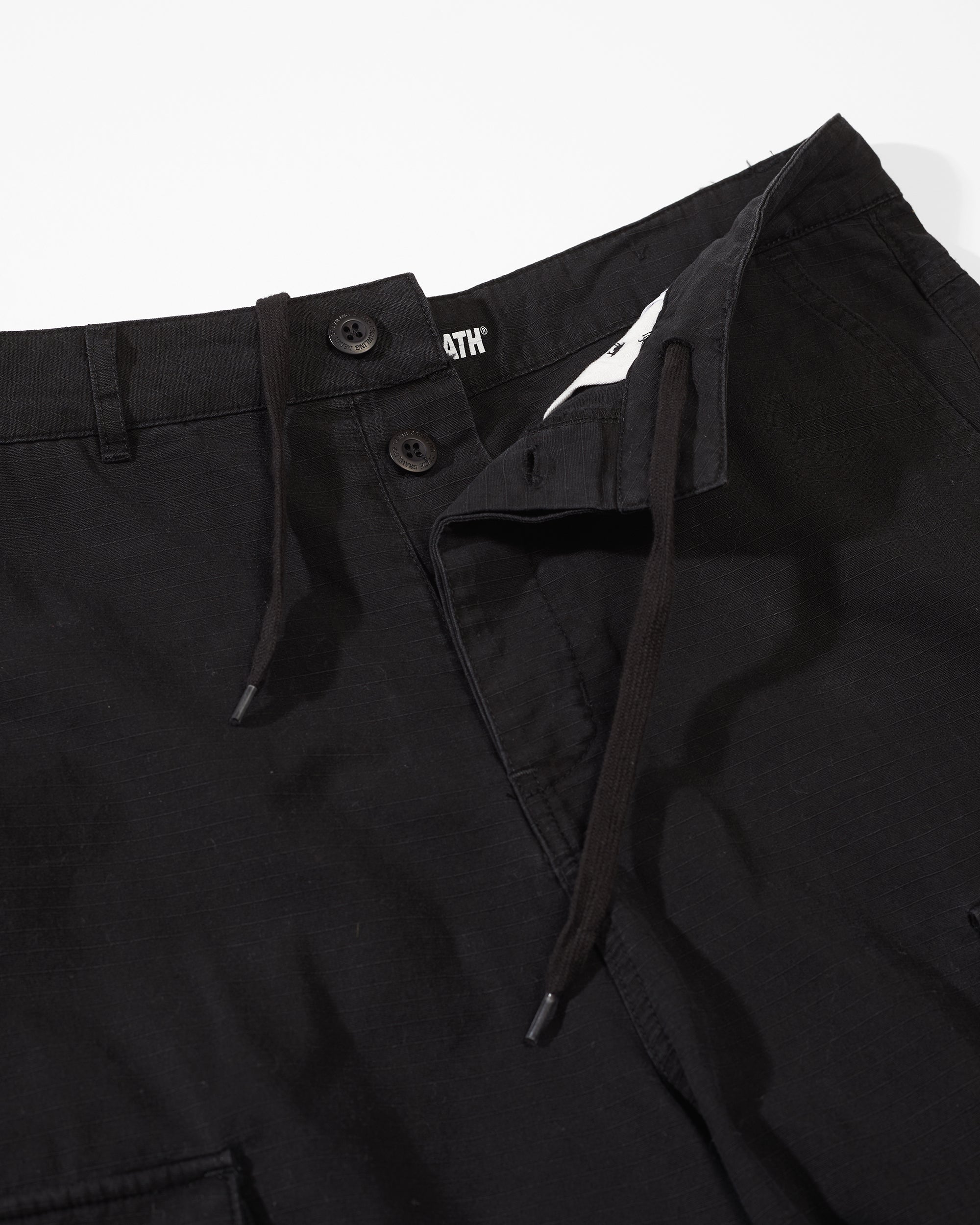 Ripstop Cargo Shorts | Washed Black