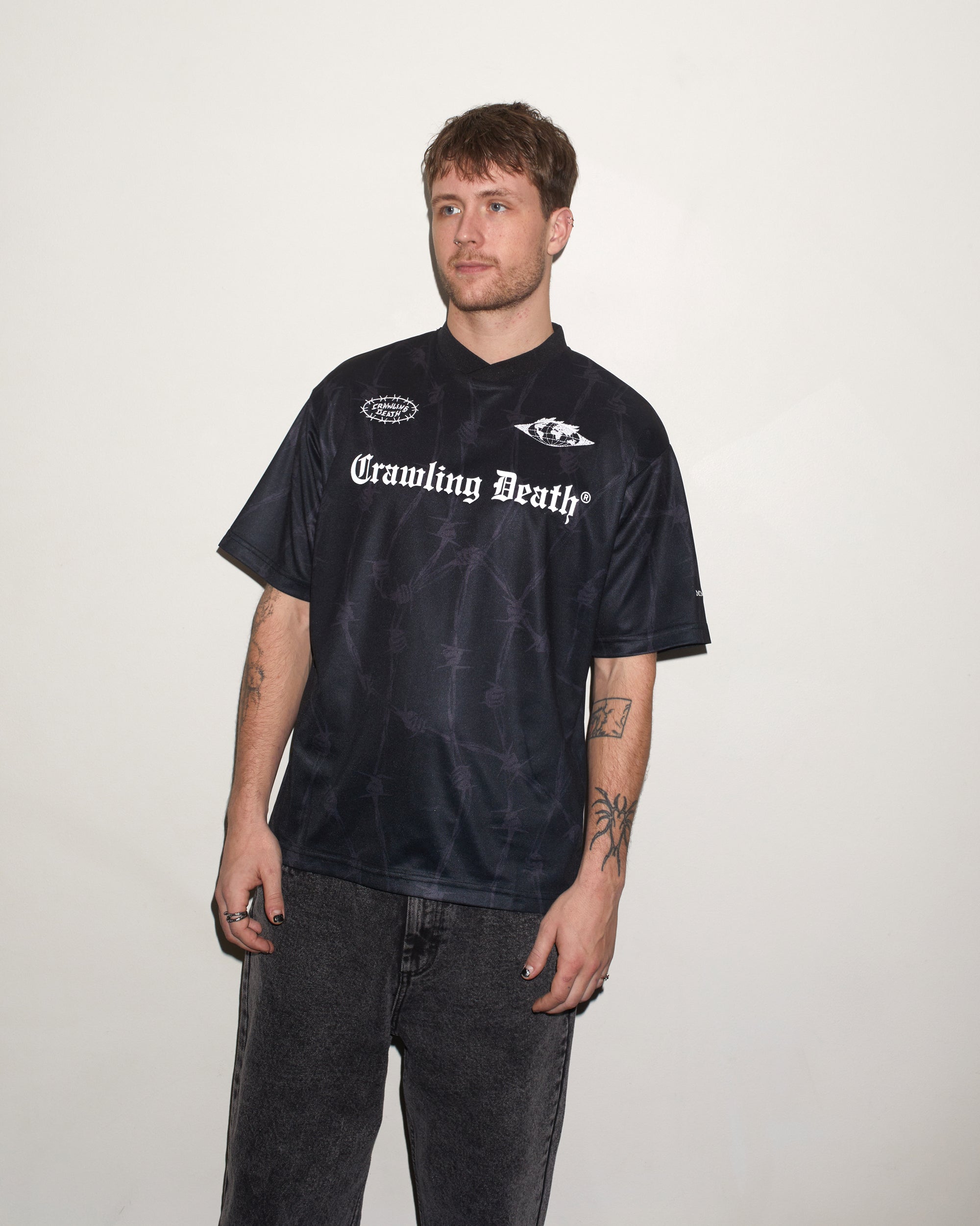 Soccer Jersey Barbed | Black