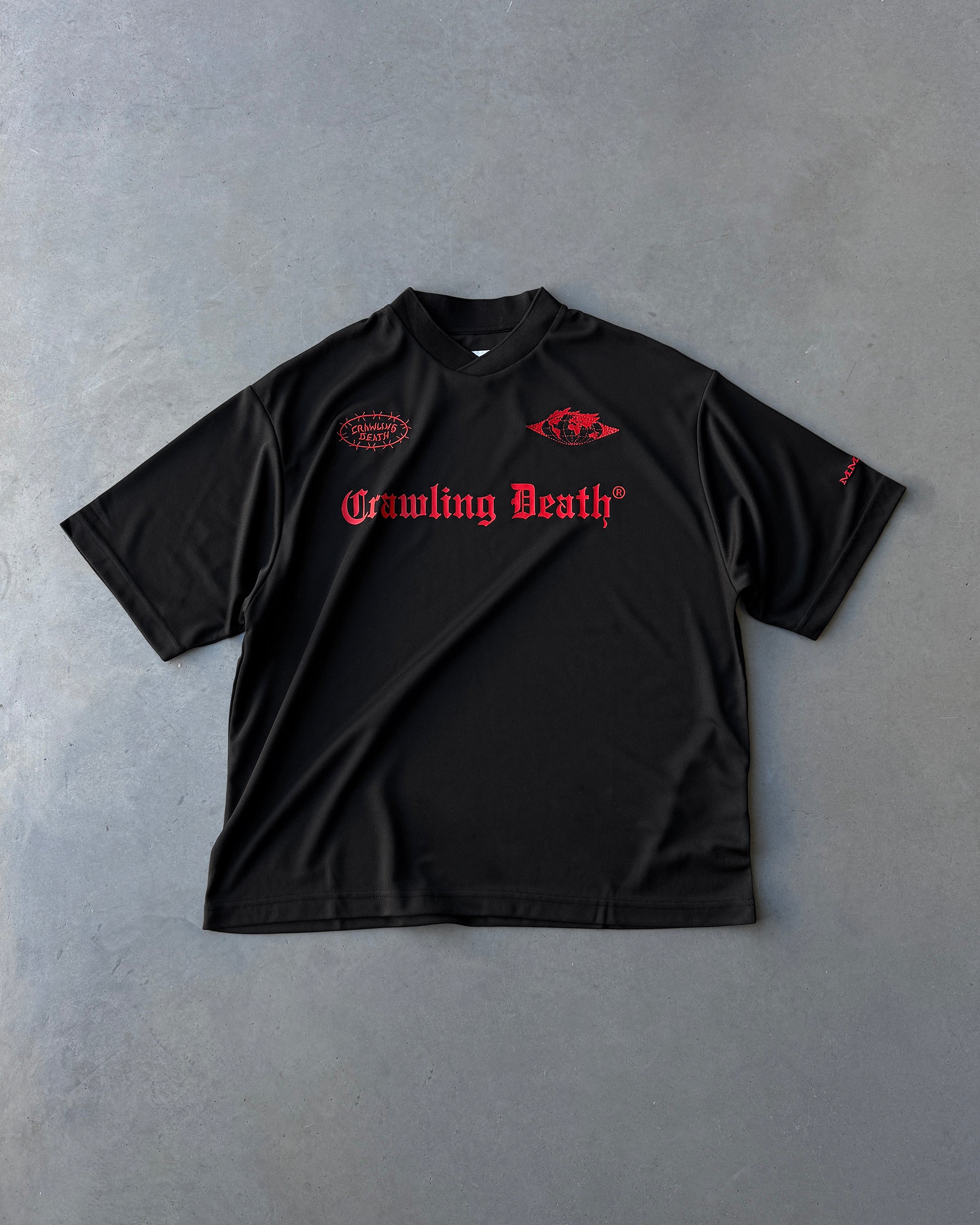 Soccer Jersey | Black Red